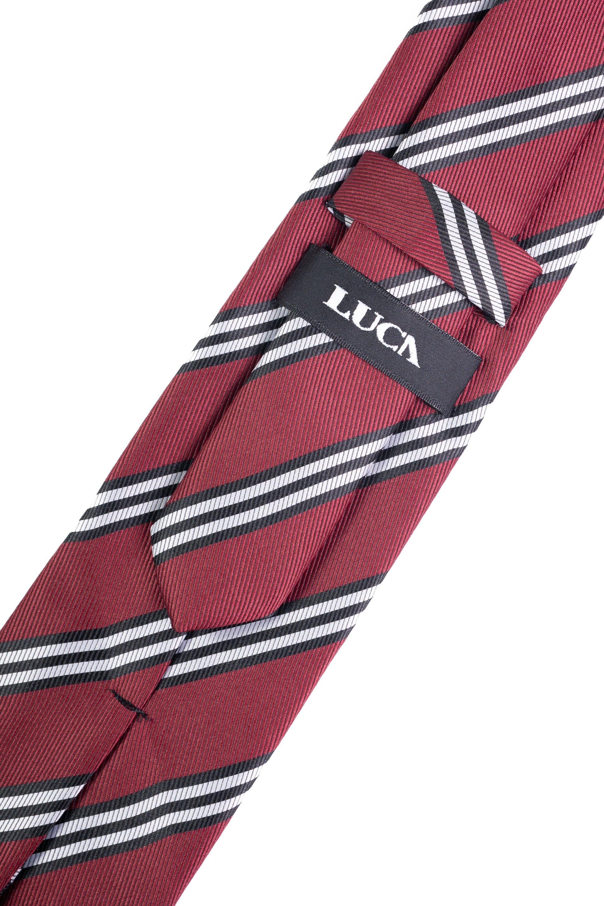 Burgundy Blaze Striped Jacquard