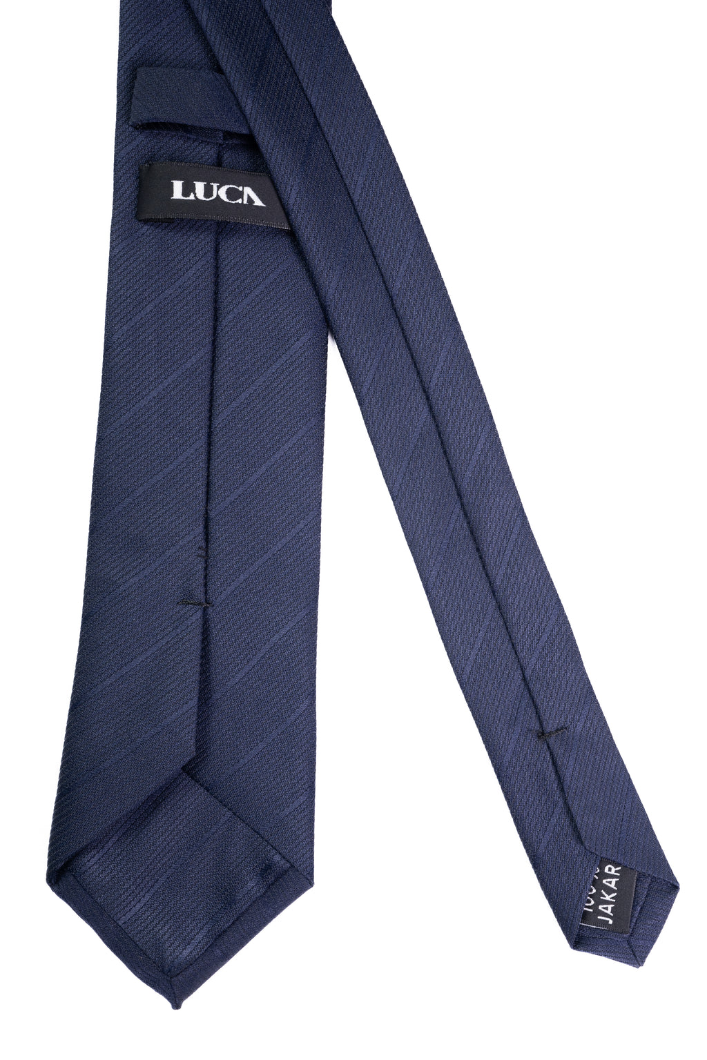 Navy Lines Jacquard Tie