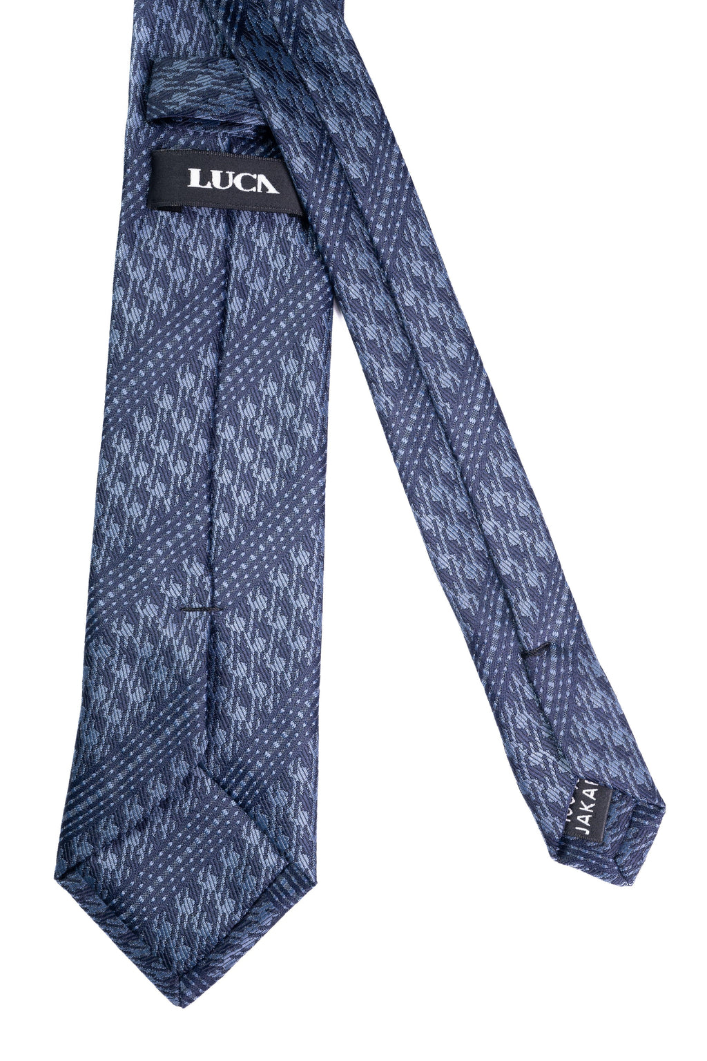 Indigo Glow Striped Jacquard Tie