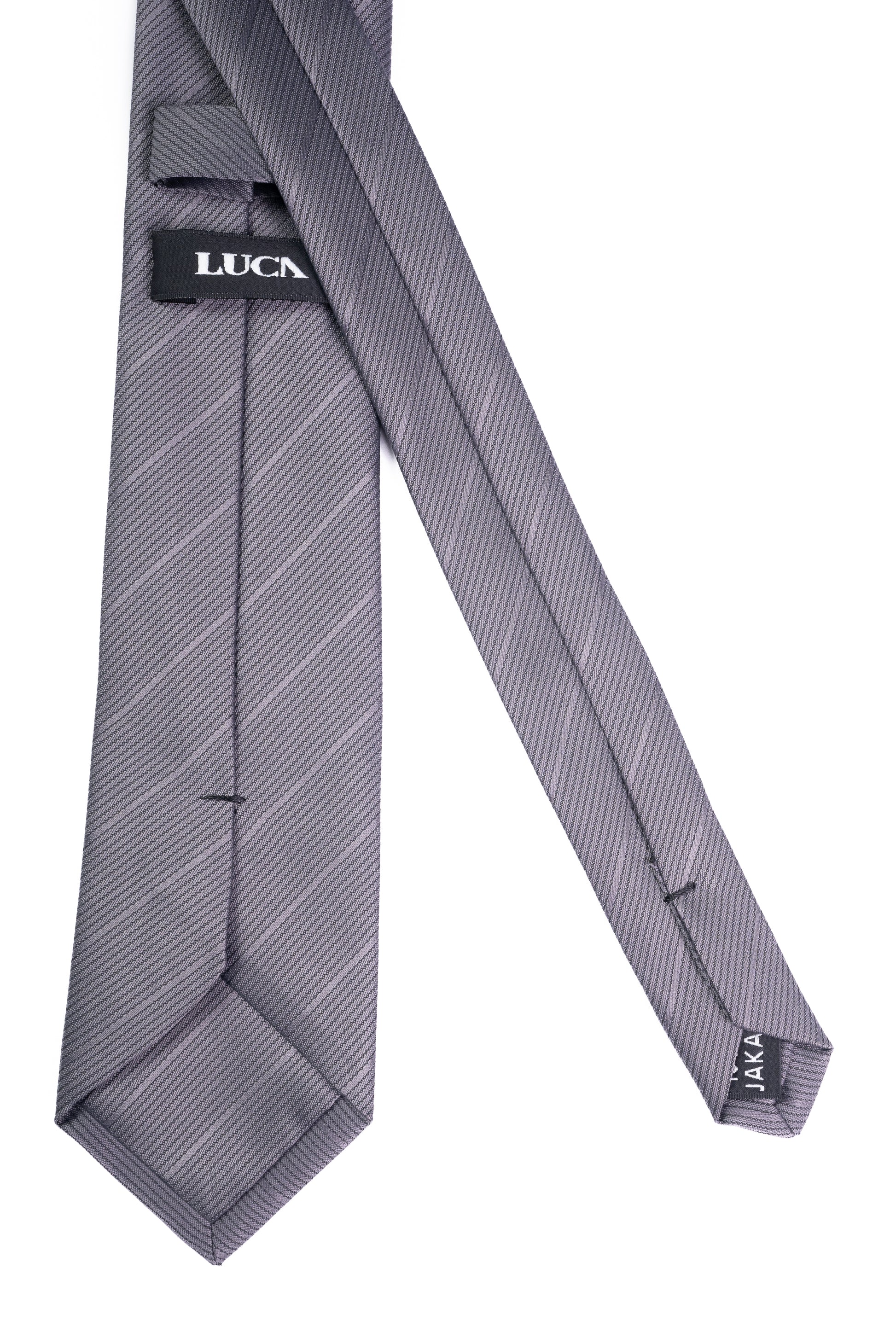 Grey Lines Jacquard Tie