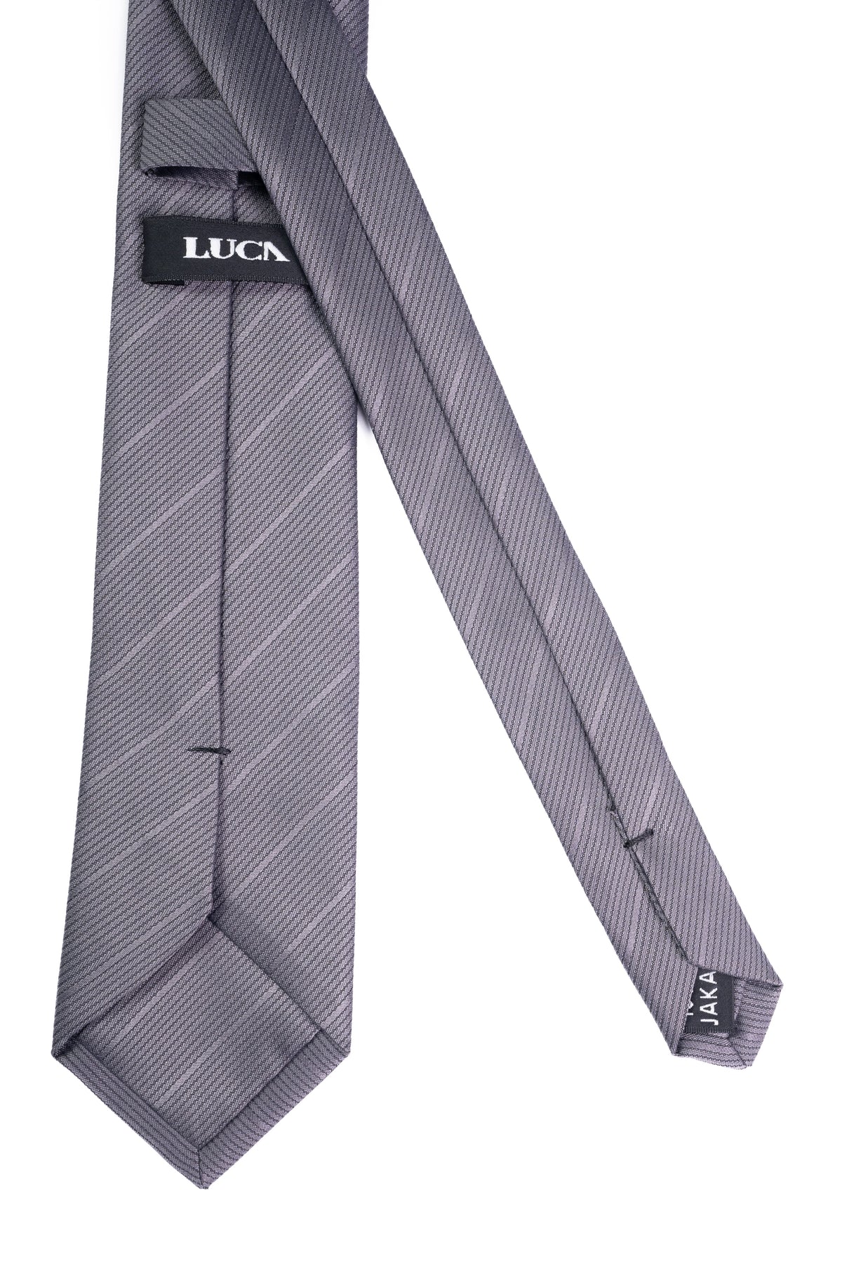 Grey Lines Silk Jacquard Tie