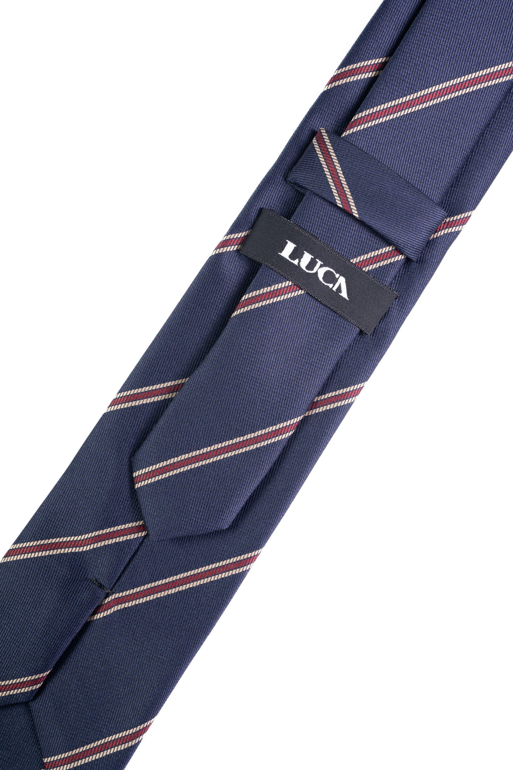 Burgundy Glow on Navy Jacquard Tie
