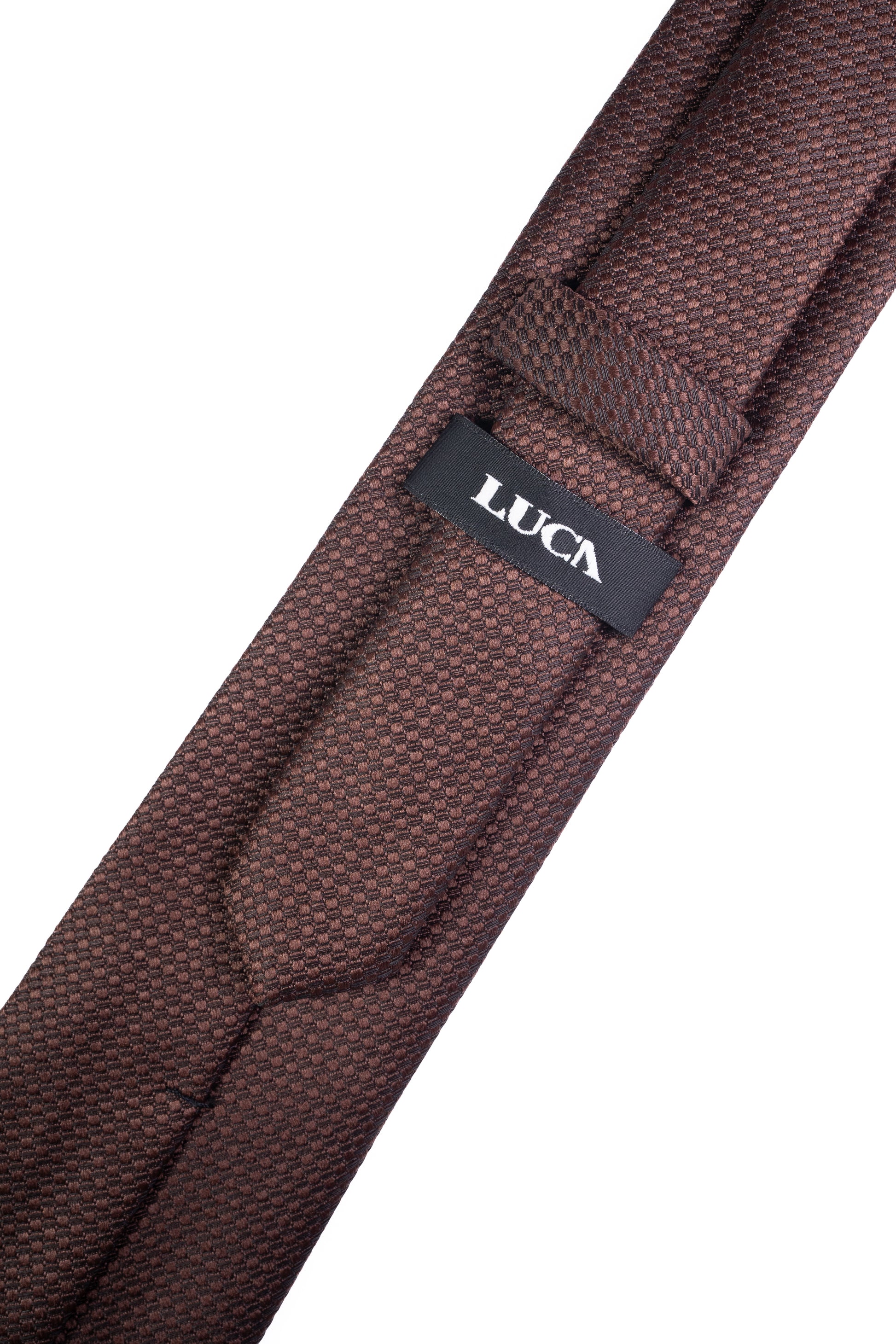 Deep Brown Jacquard Tie
