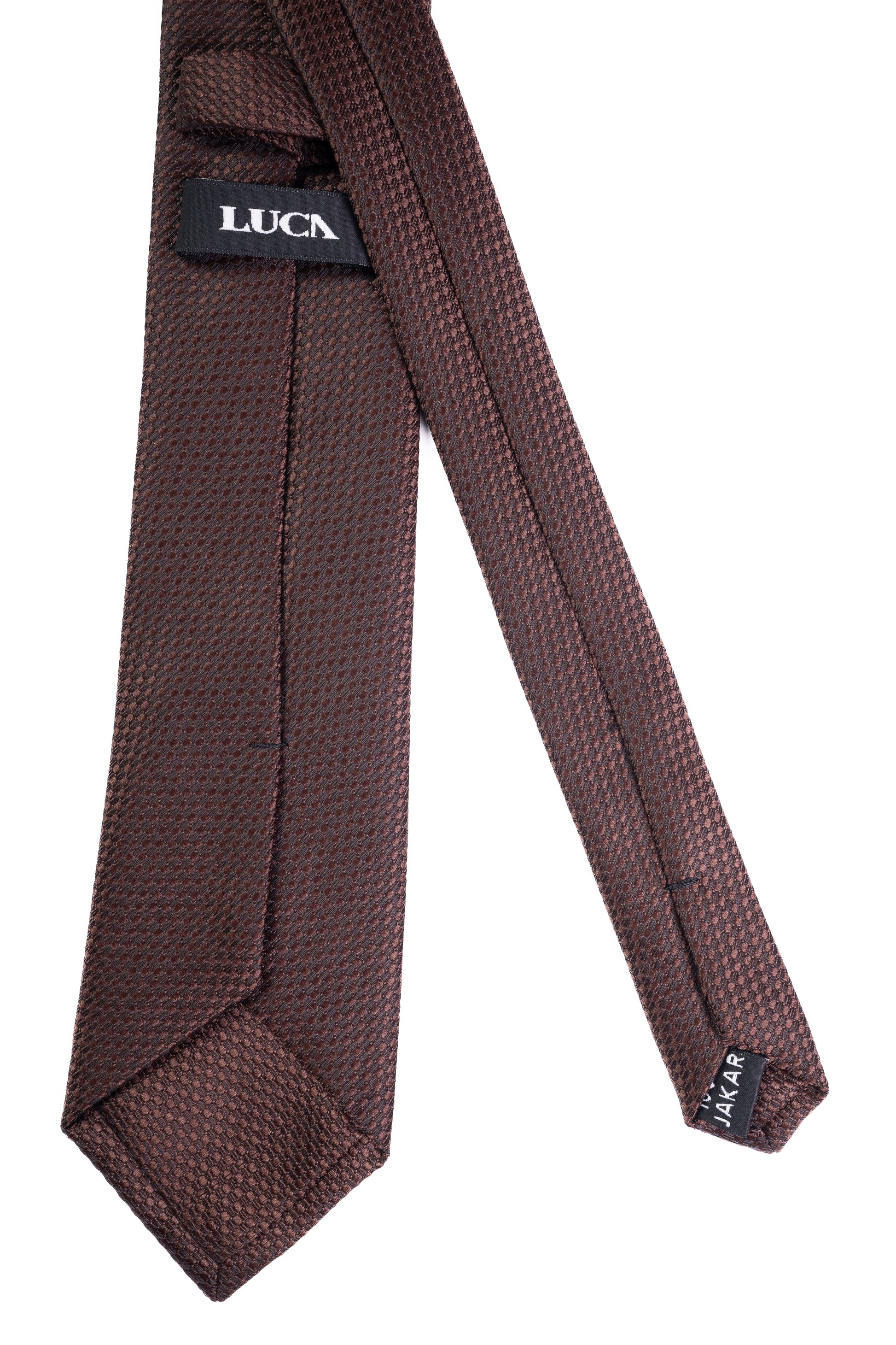 Deep Brown Jacquard Tie