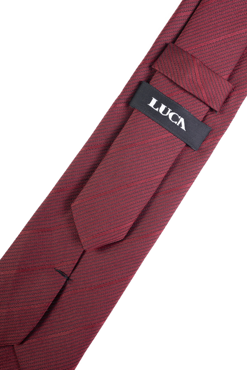 Burgundy Lines Jacquard Tie