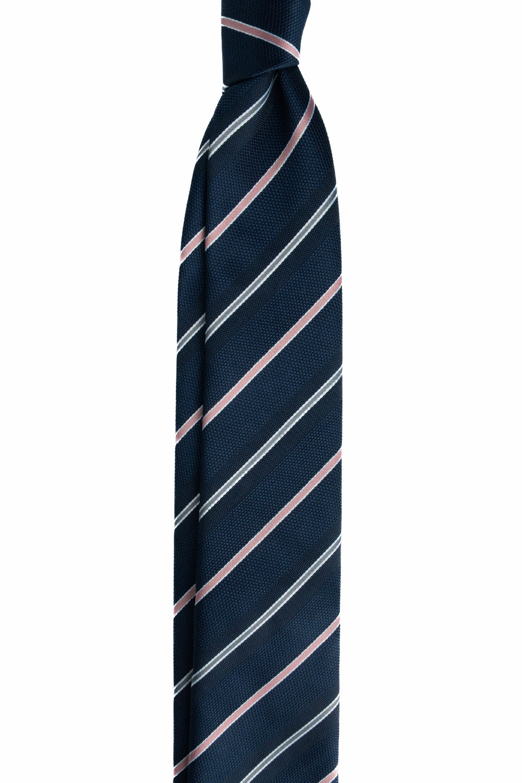 Pink Striped Silk Jacquard Tie