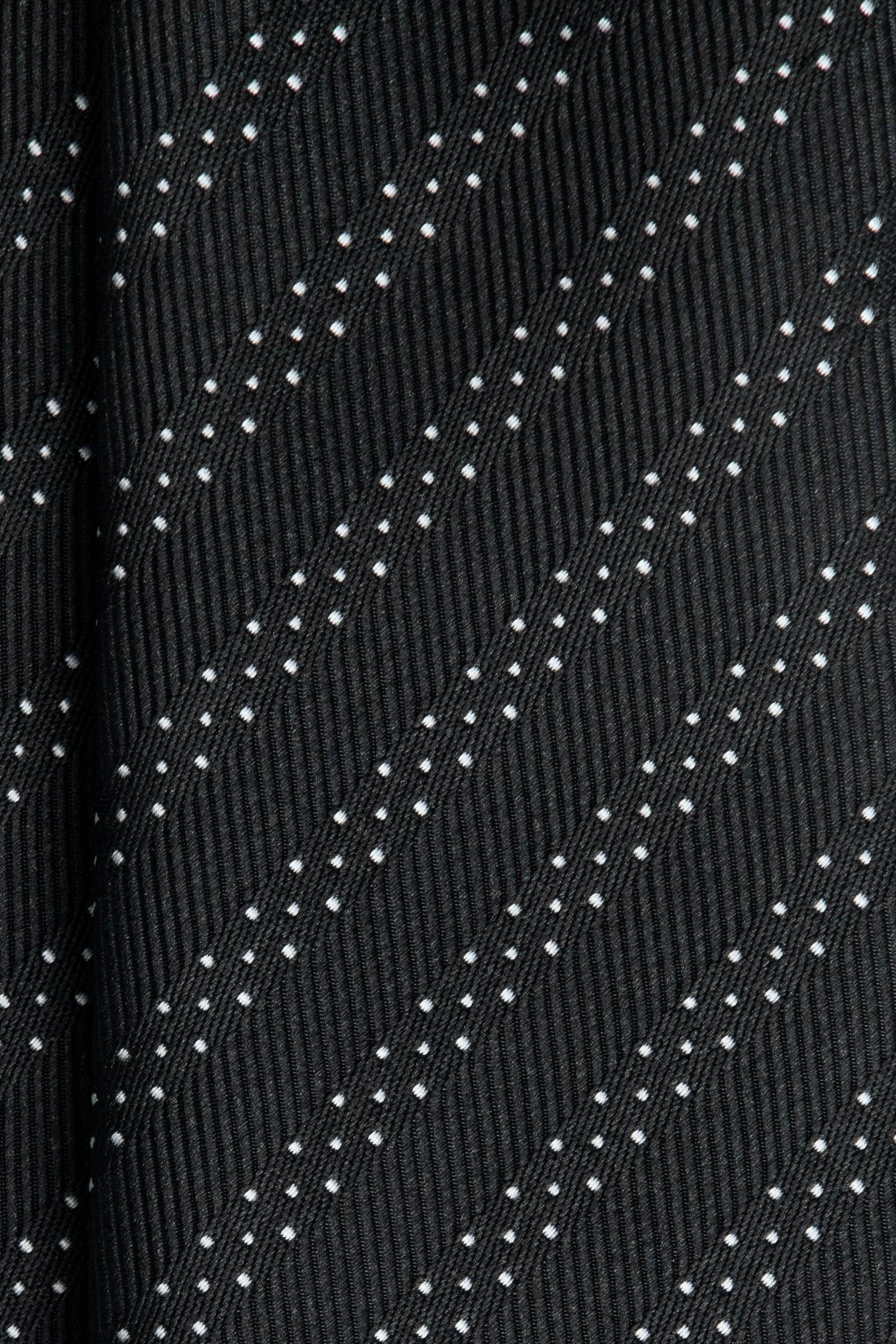 Black Point Silk Jacquard Tie