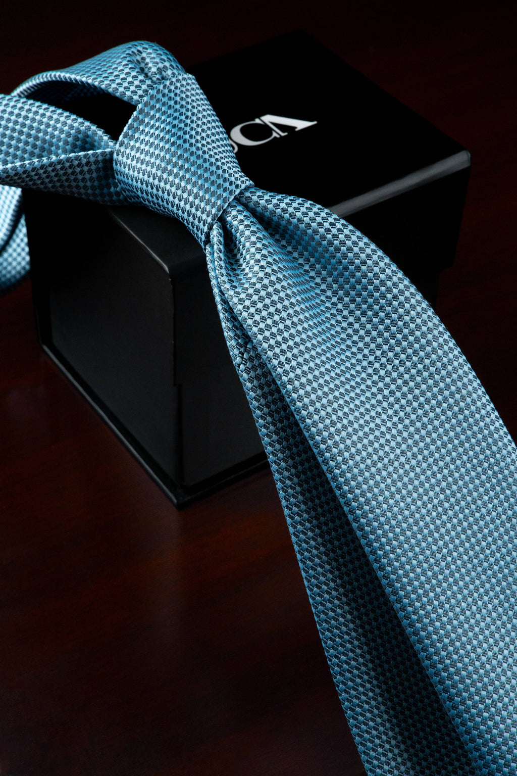 Sky Blue Silk Jacquard Tie