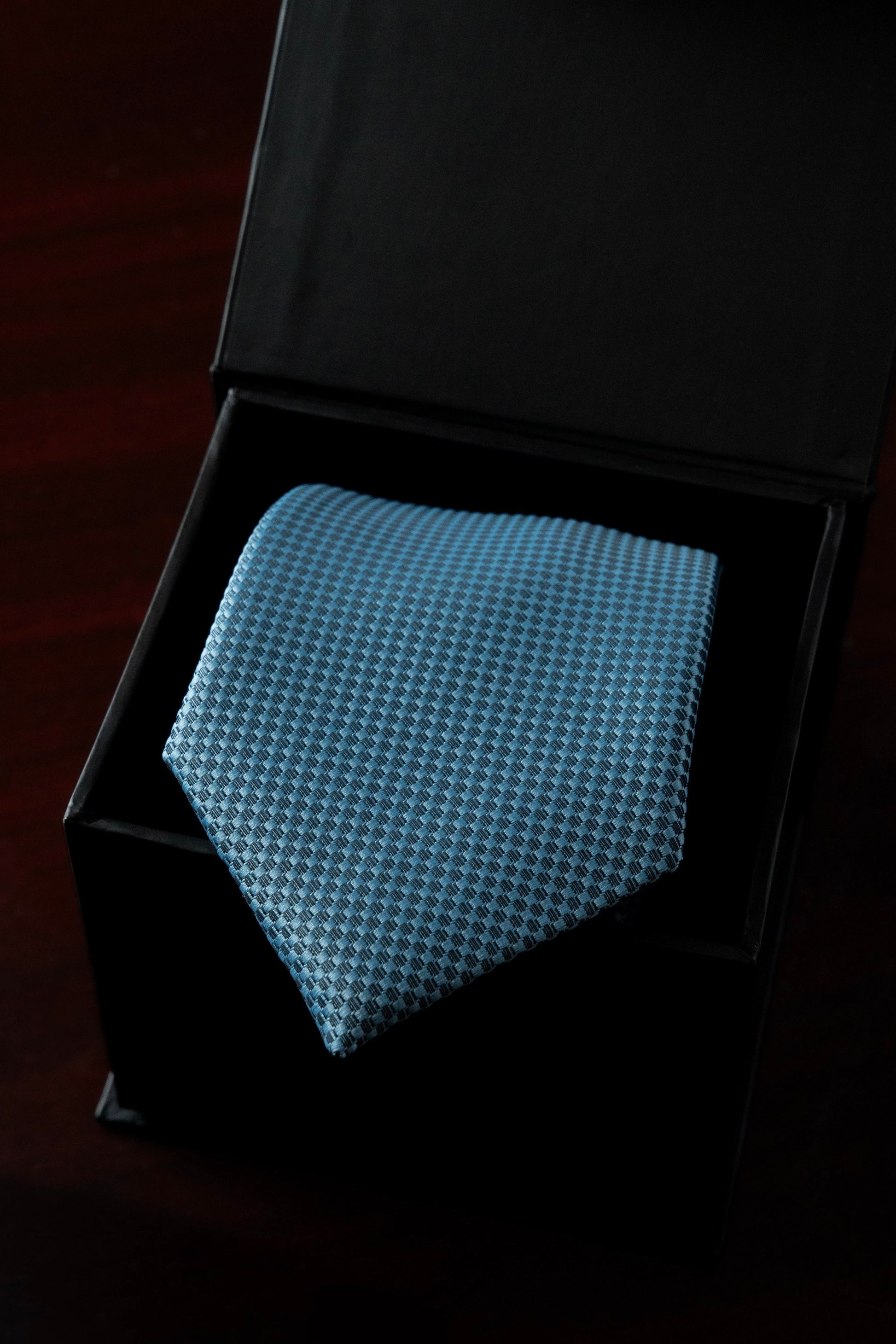 Sky Blue Silk Jacquard Tie