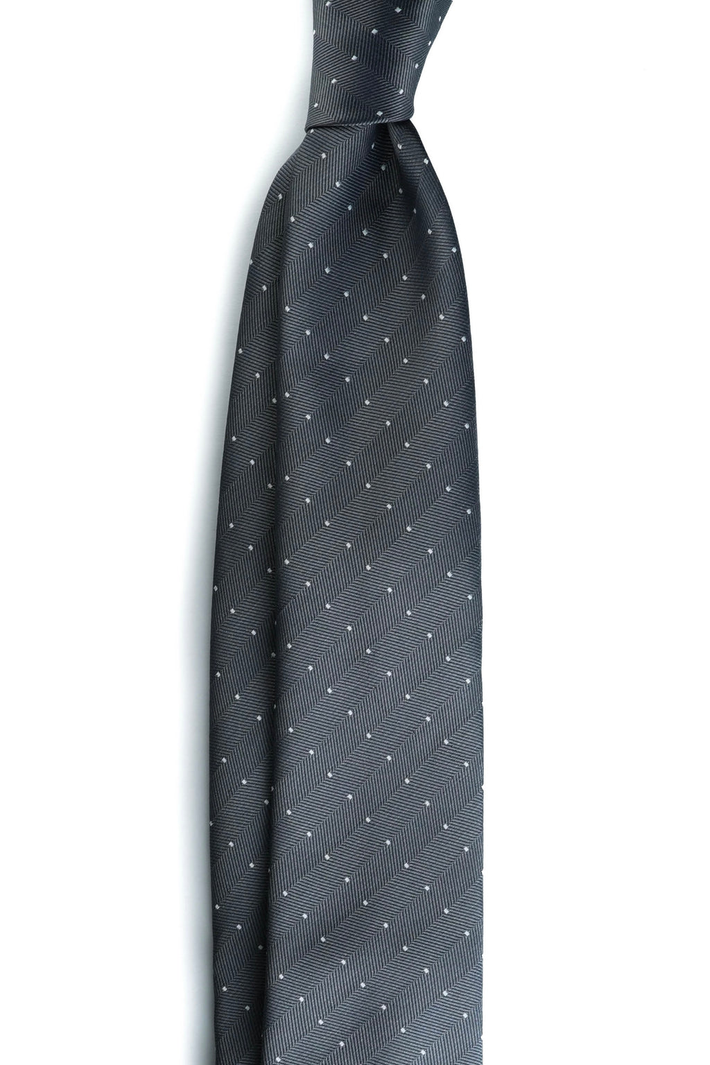 Graphite Snow Silk Jacquard Tie