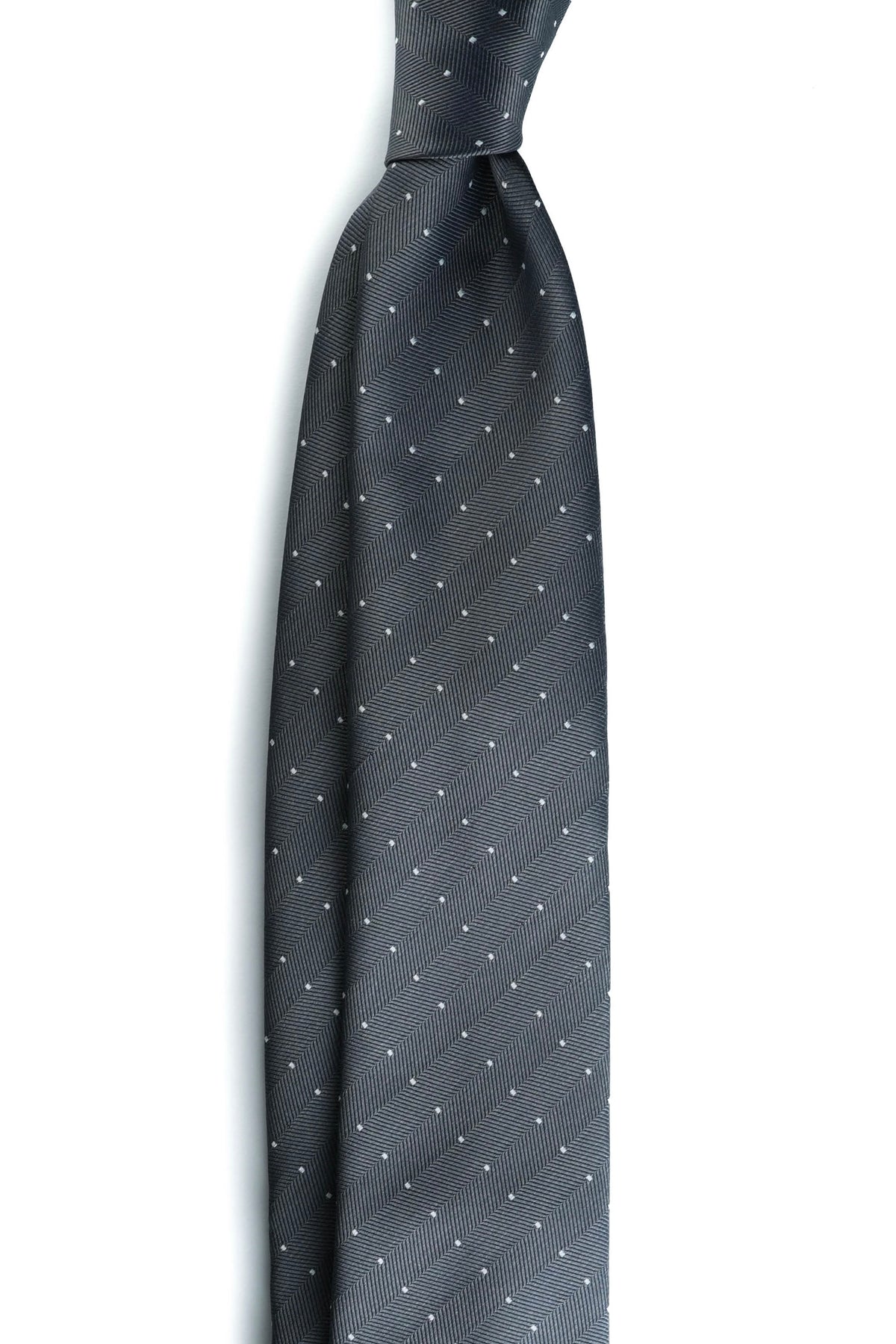 Graphite Snow Silk Jacquard Tie