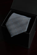 Slate Harmony Silk Jacquard Tie