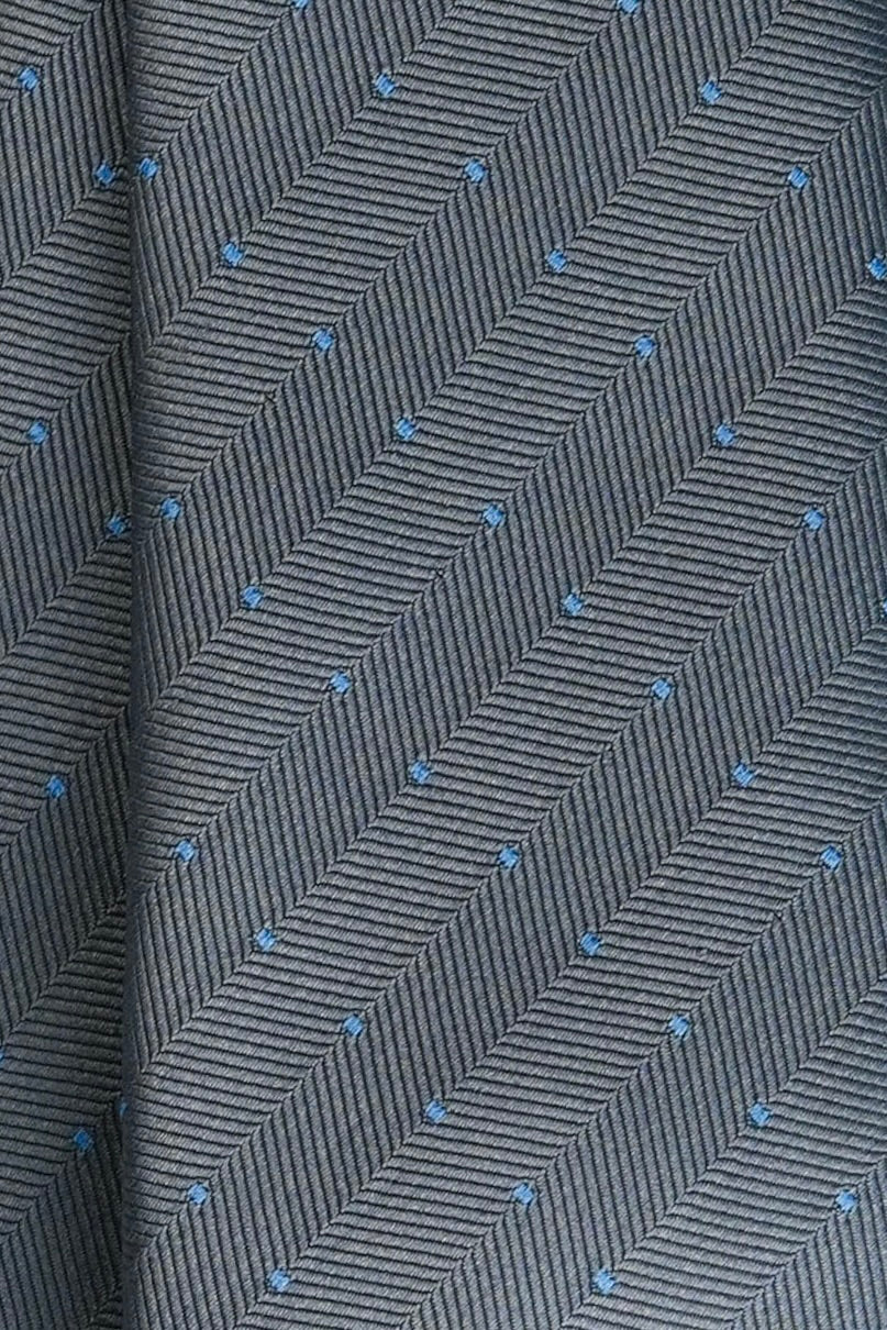 Slate Harmony Silk Jacquard Tie