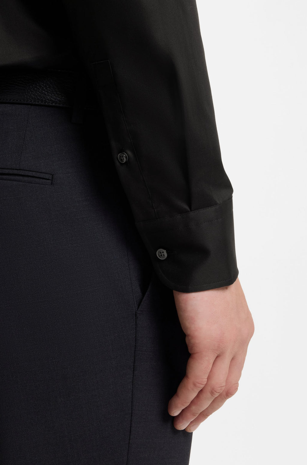 Black 100% Egyptian Cotton - Smart fit Shirt
