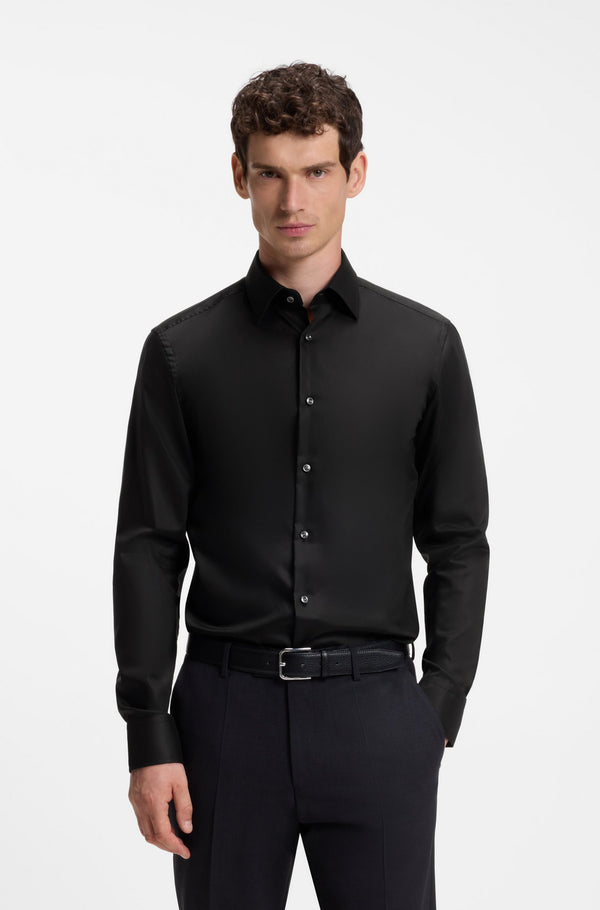 Black 100% Egyptian Cotton - Smart fit Shirt