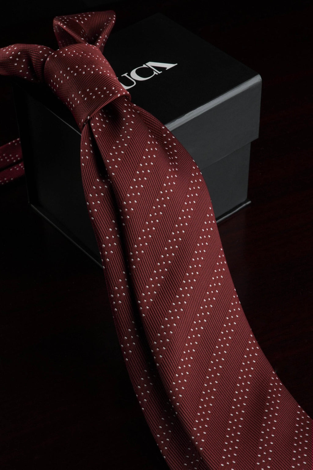 Burgundy Whisper Silk Jacquard Tie
