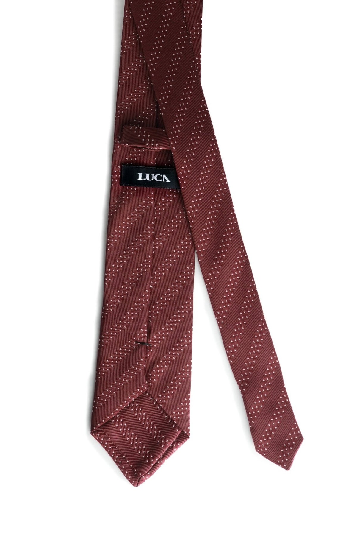Burgundy Whisper Silk Jacquard Tie