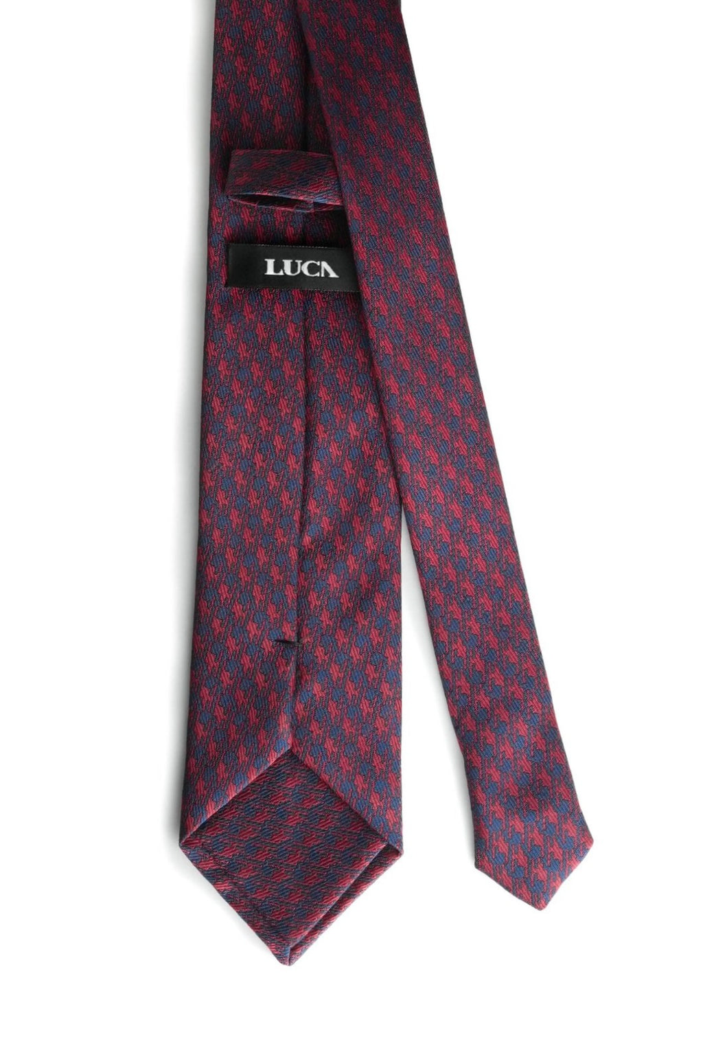 Burgundy Muse Silk Jacquard Tie