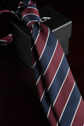 Burgundy Night Silk Jacquard Tie