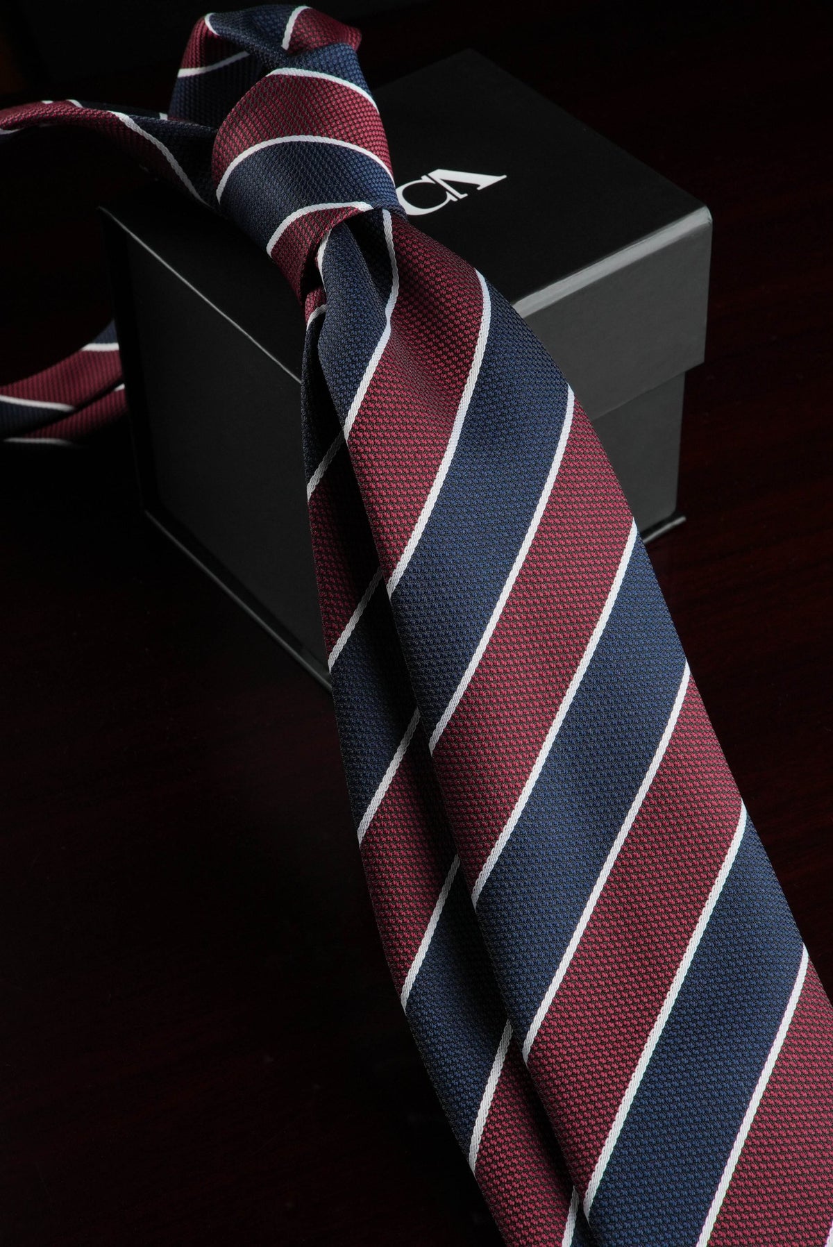 Burgundy Night Silk Jacquard Tie