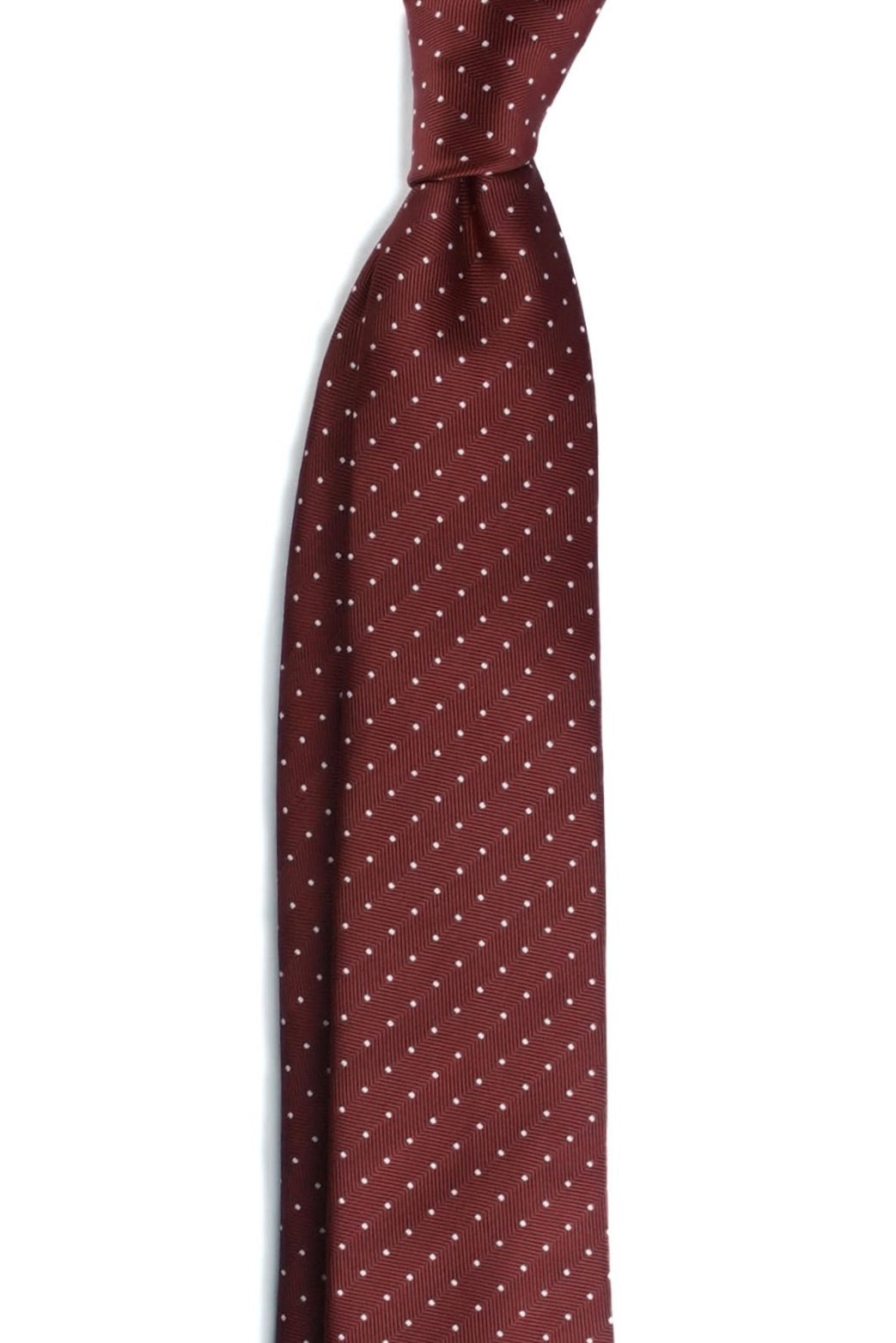 Burgundy Snow Silk Jacquard Tie