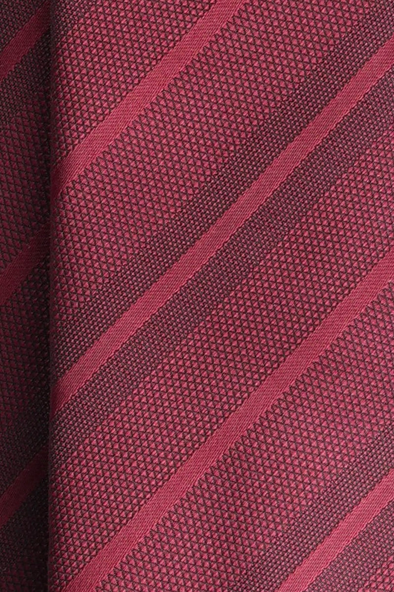 Dark Burgundy Glow Silk Jacquard Tie