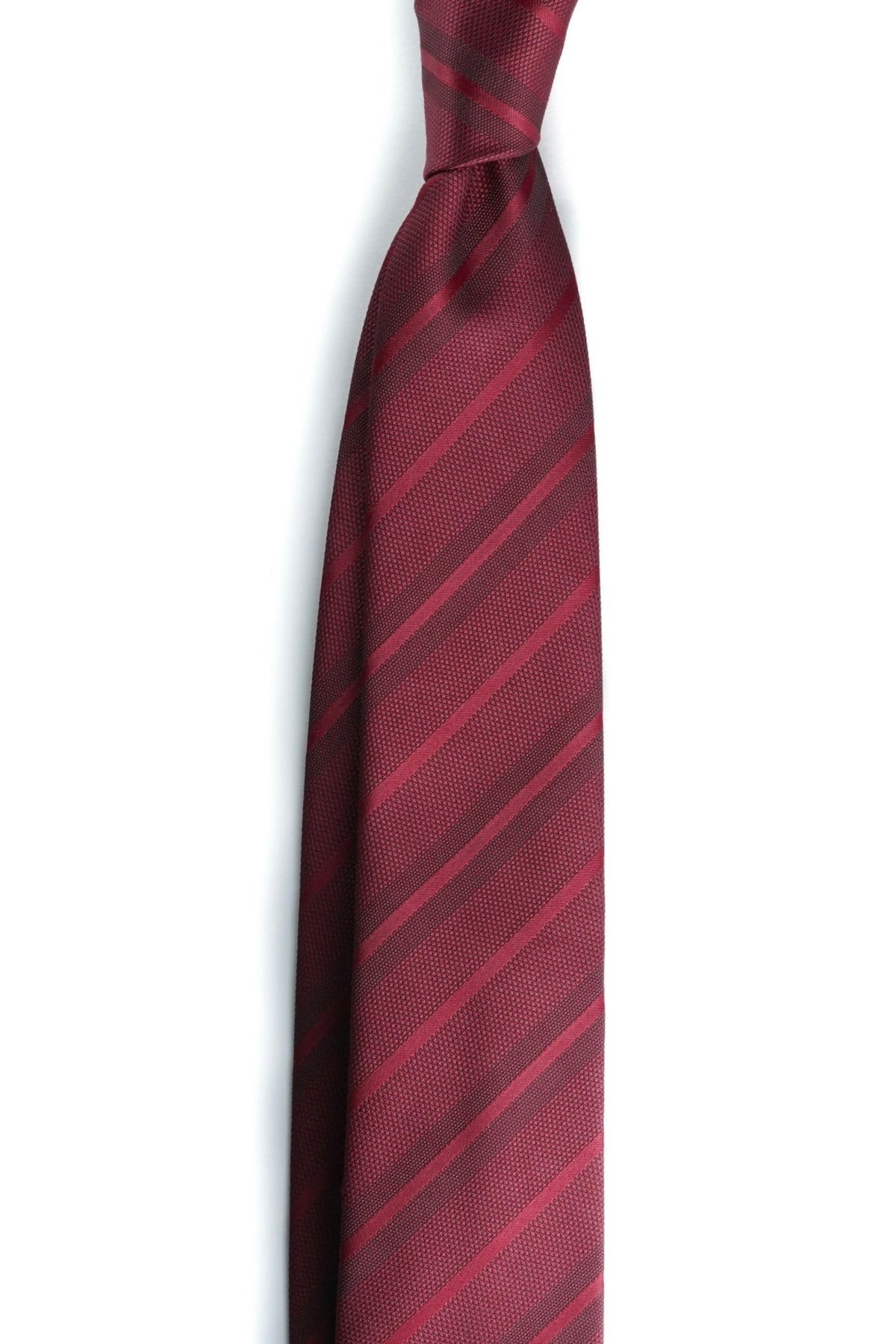 Dark Burgundy Glow Silk Jacquard Tie