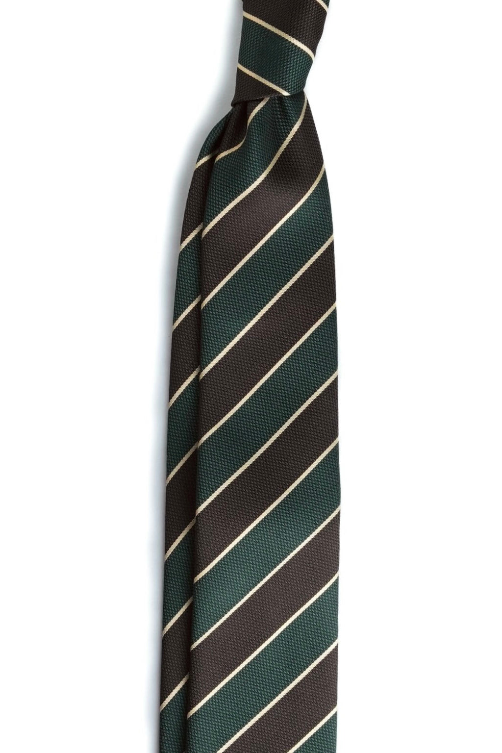 Cocoa Olive Silk Jacquard Tie