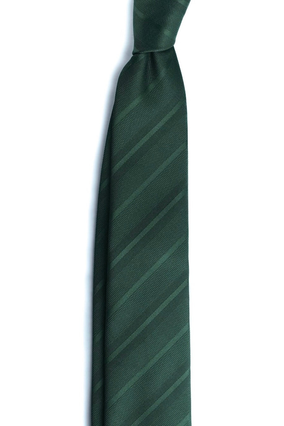 Dark Olive Lines Silk Jacquard Tie