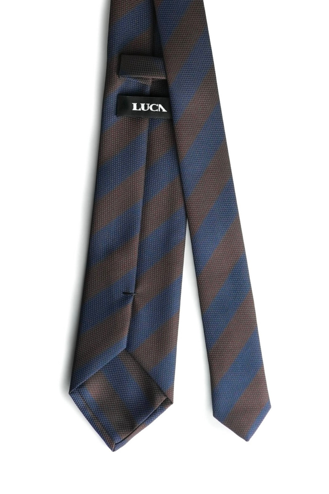 Navy Cocoa Silk Jacquard Tie