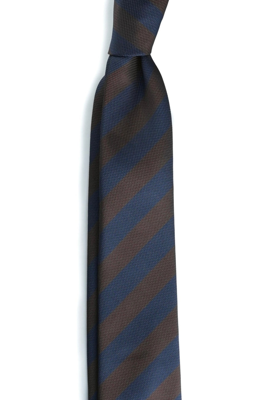 Navy Cocoa Silk Jacquard Tie