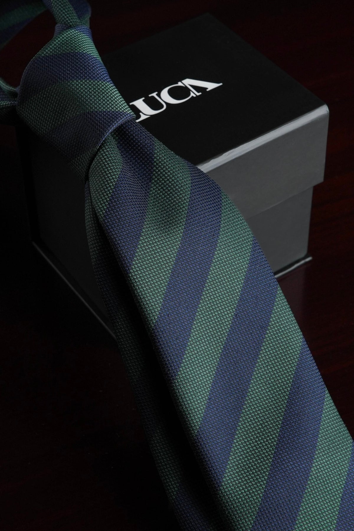 Olive Midnight Silk Jacquard Tie