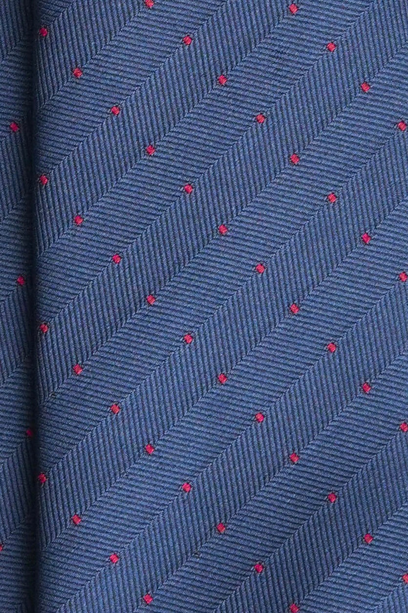 Midnight Wine Dots Silk Jacquard Tie