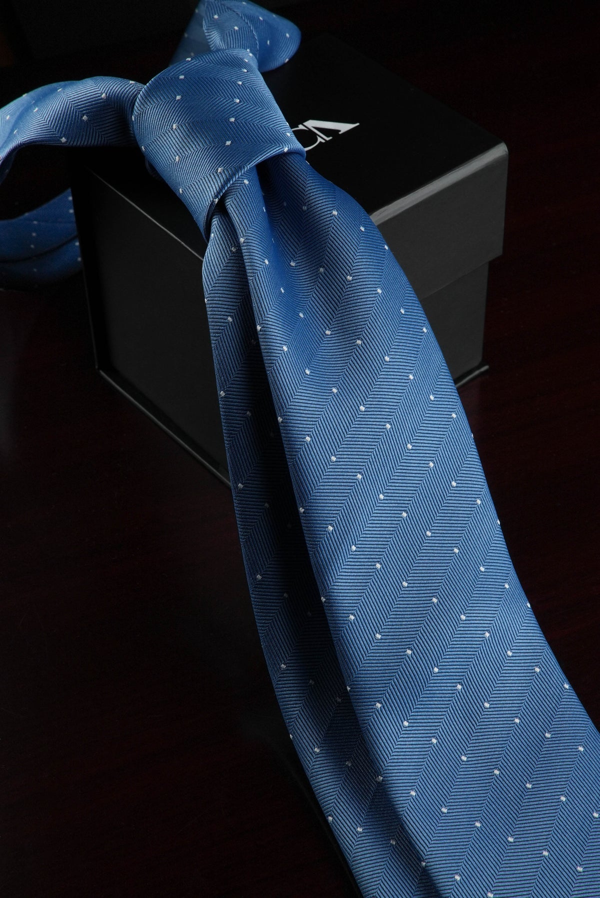 Ocean & Sky Silk Jacquard Tie