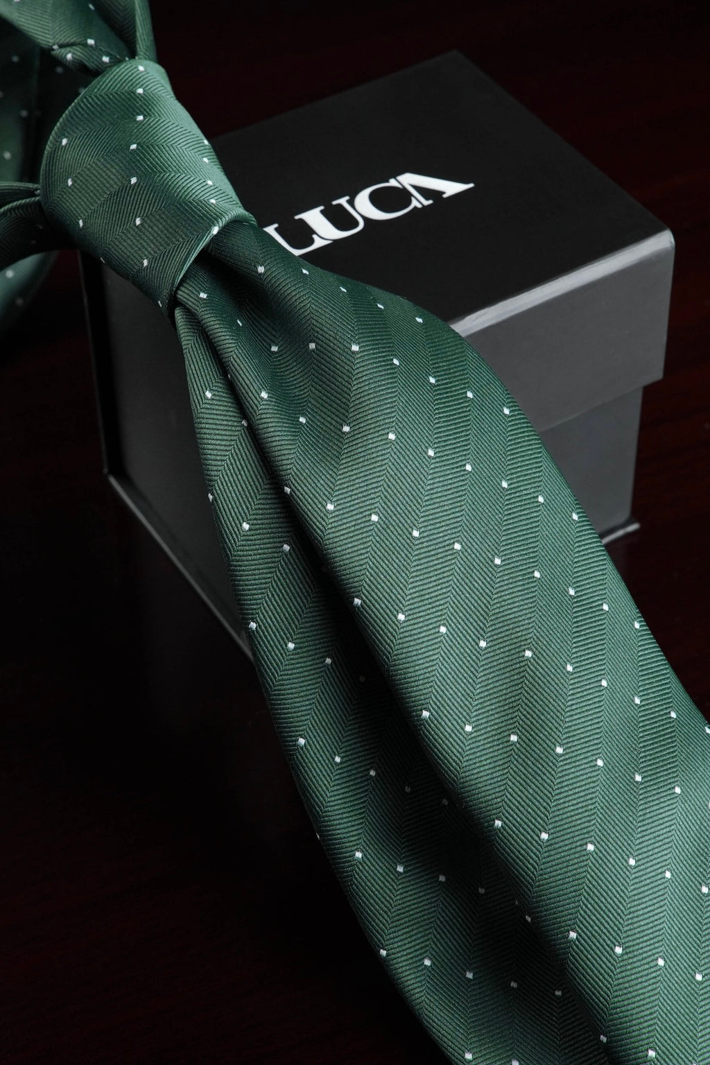 Sage Pearl Silk Jacquard Tie