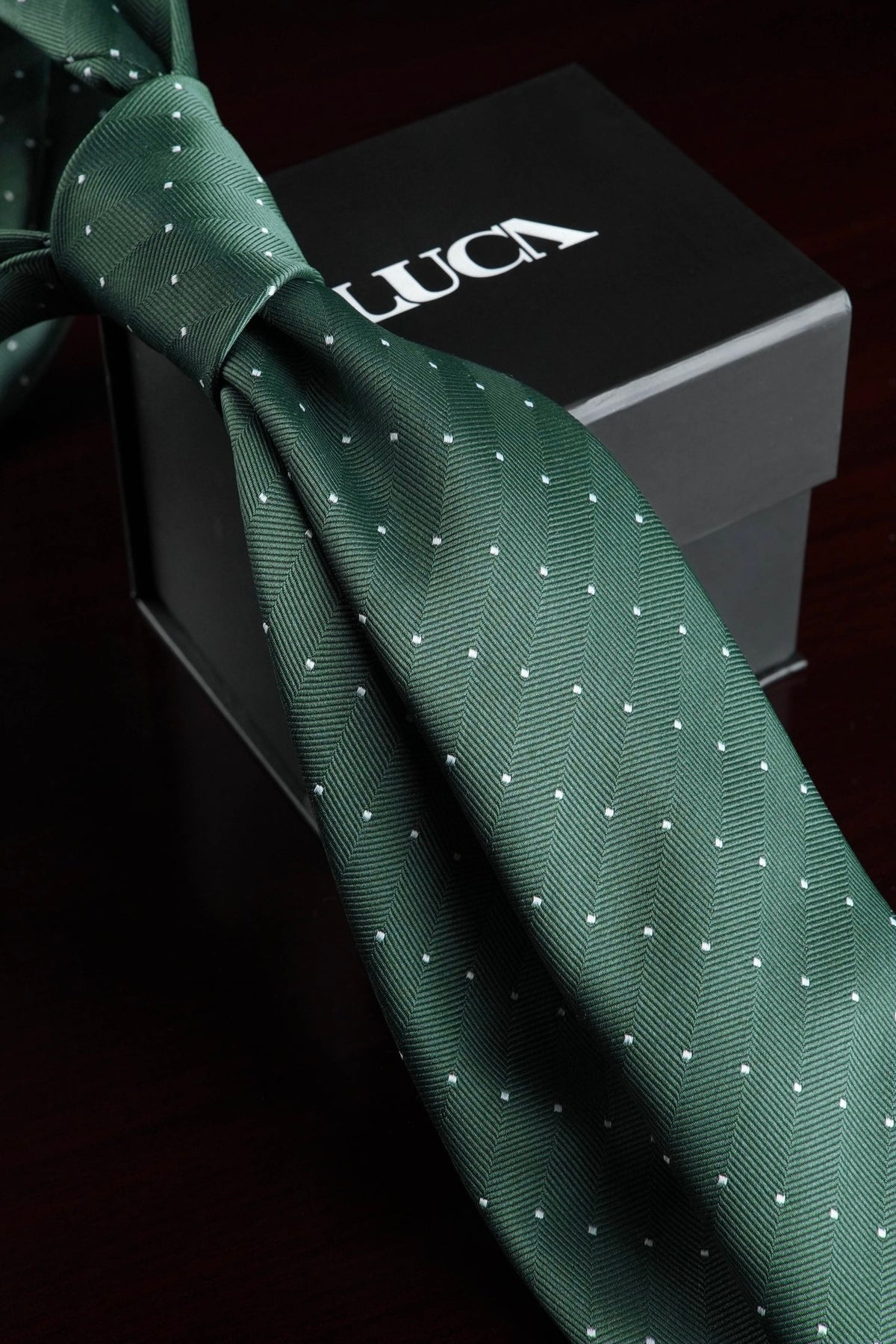 Sage Pearl Silk Jacquard Tie