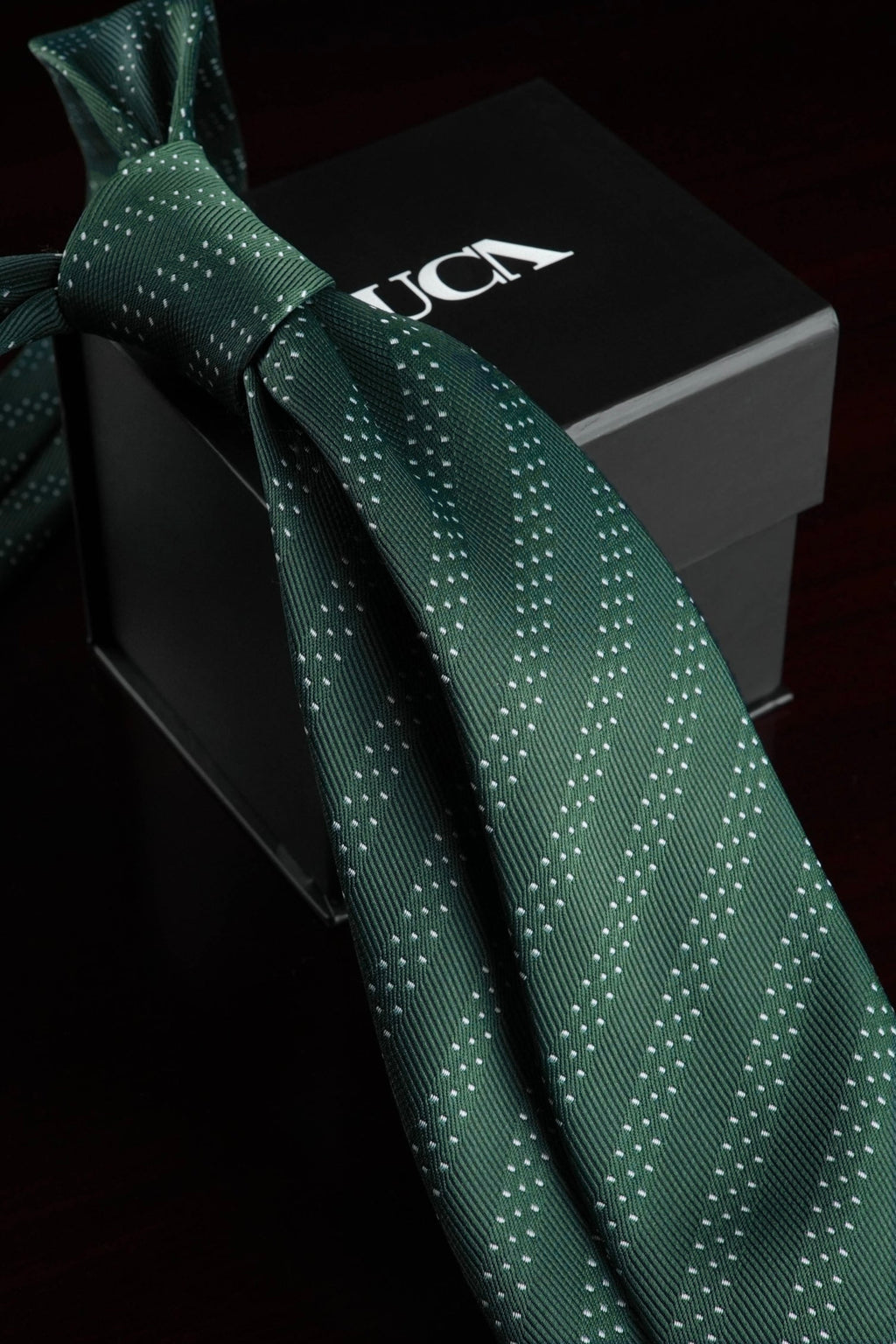 Olive Whisper Silk Jacquard Tie