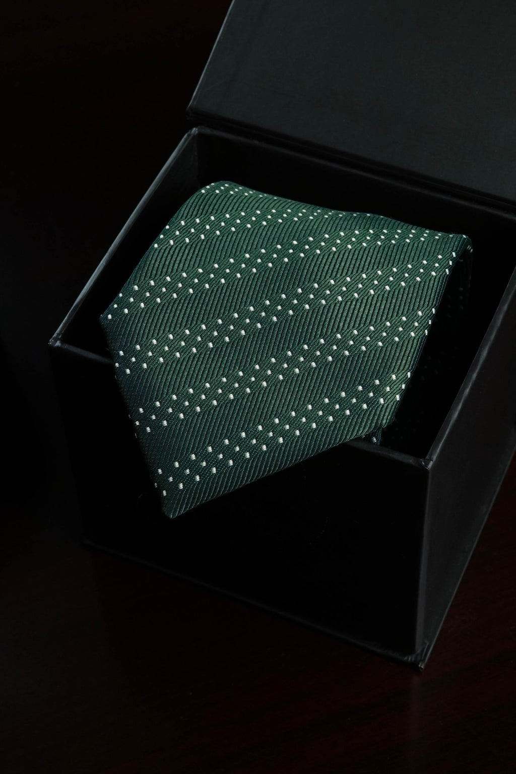 Olive Whisper Silk Jacquard Tie