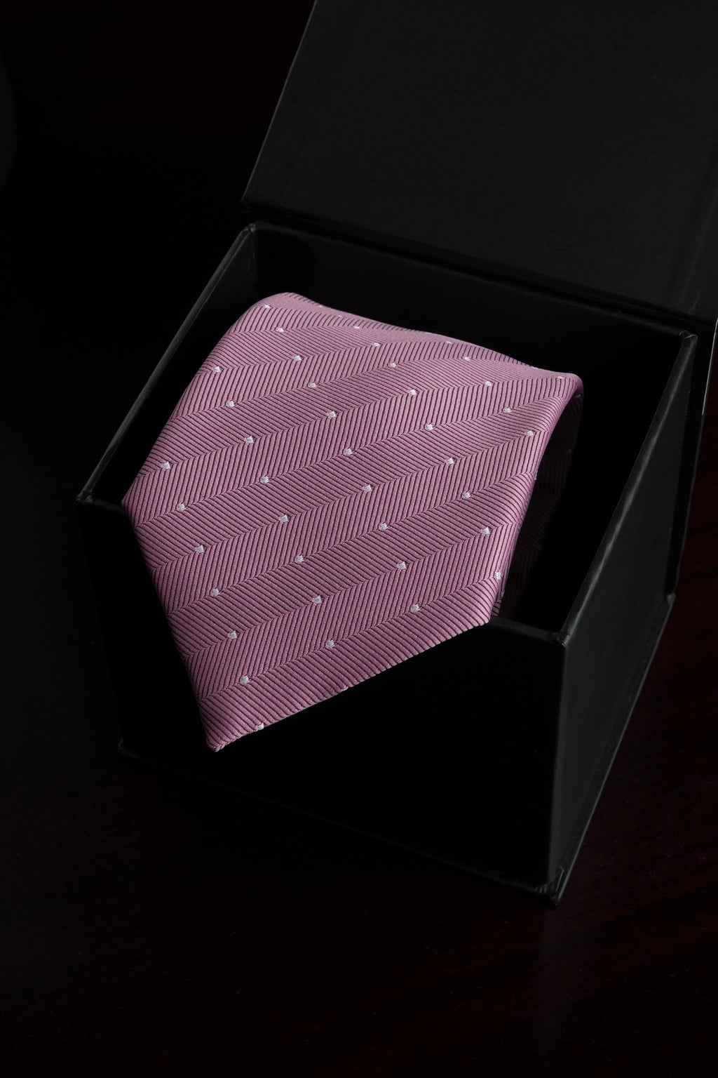 Pink Snow Silk Jacquard Tie