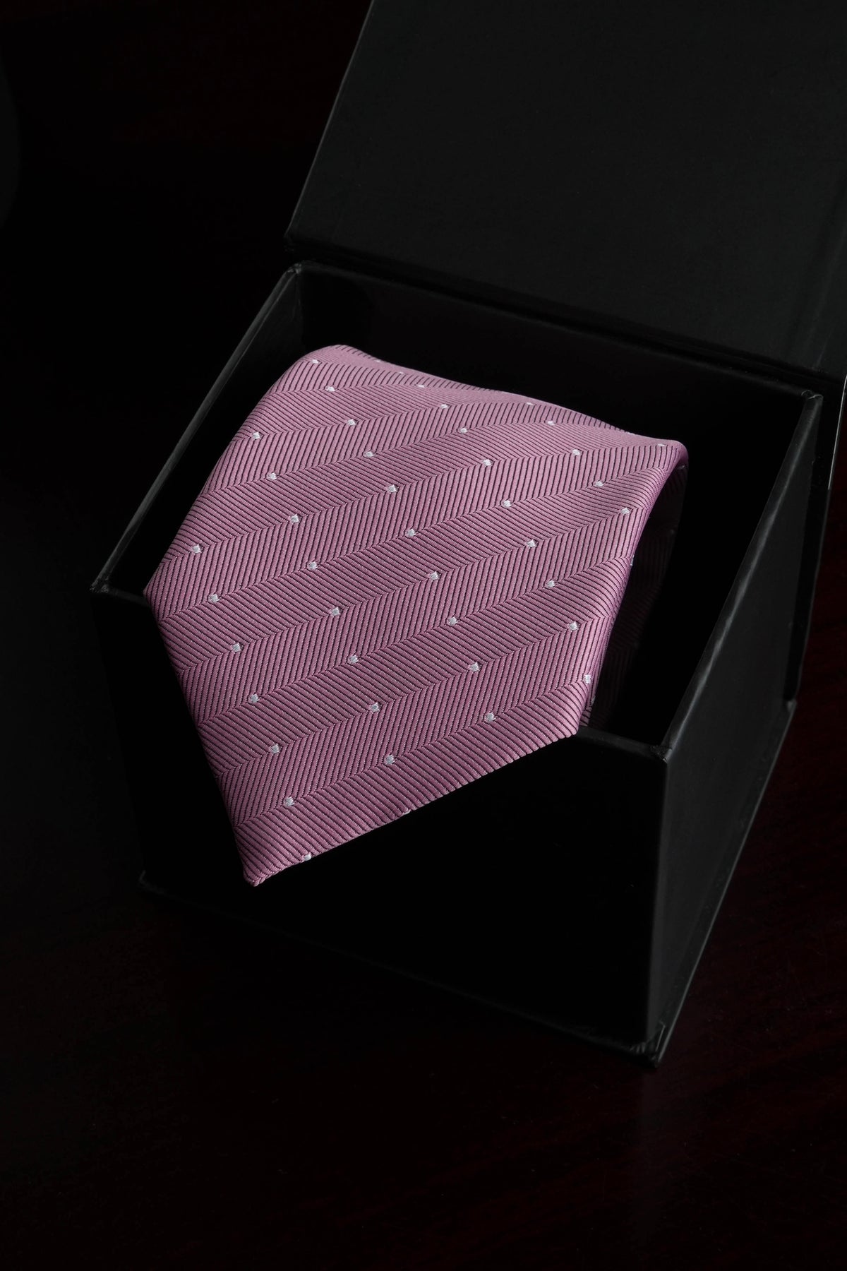Pink Snow Silk Jacquard Tie