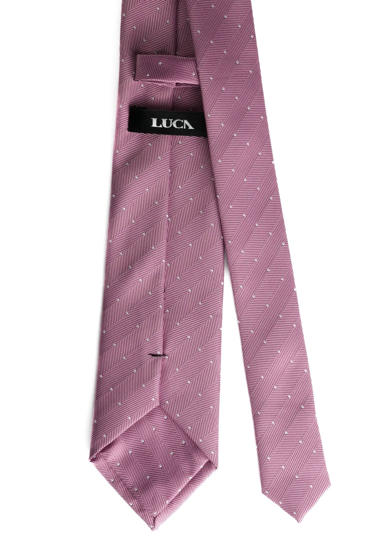 Pink Snow Silk Jacquard Tie