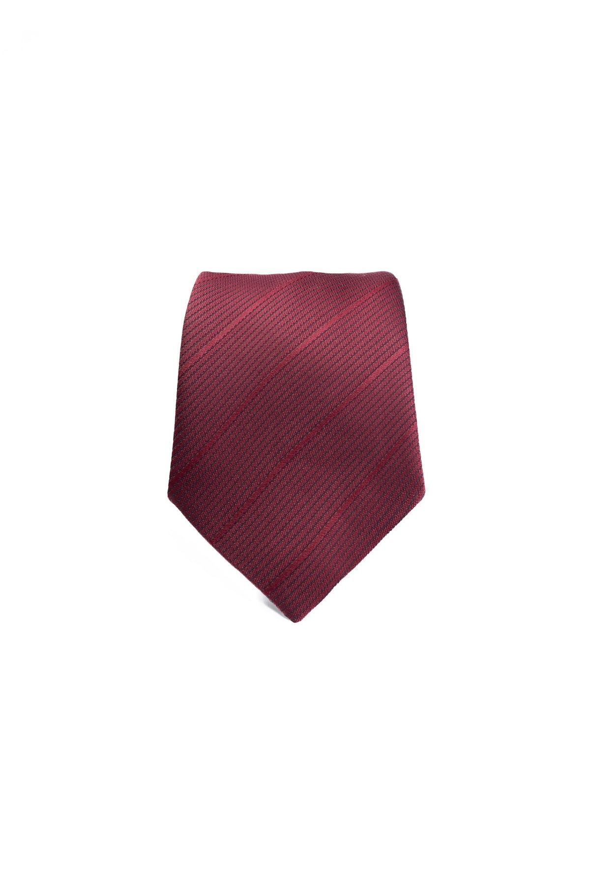Burgundy Lines Silk Jacquard Tie